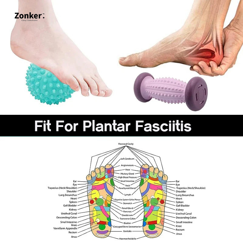Deep Tissue Foot & Muscle Relief Roller | Eases Plantar Fasciitis, Arch Pain & Fatigue