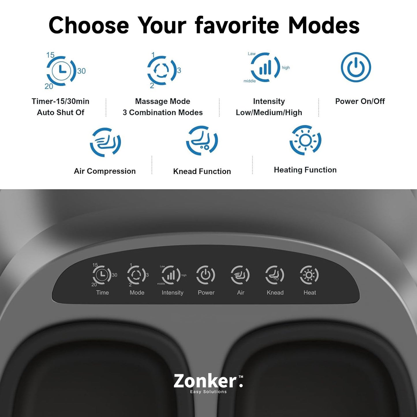 Zonker Foot Massager Heating Therapy