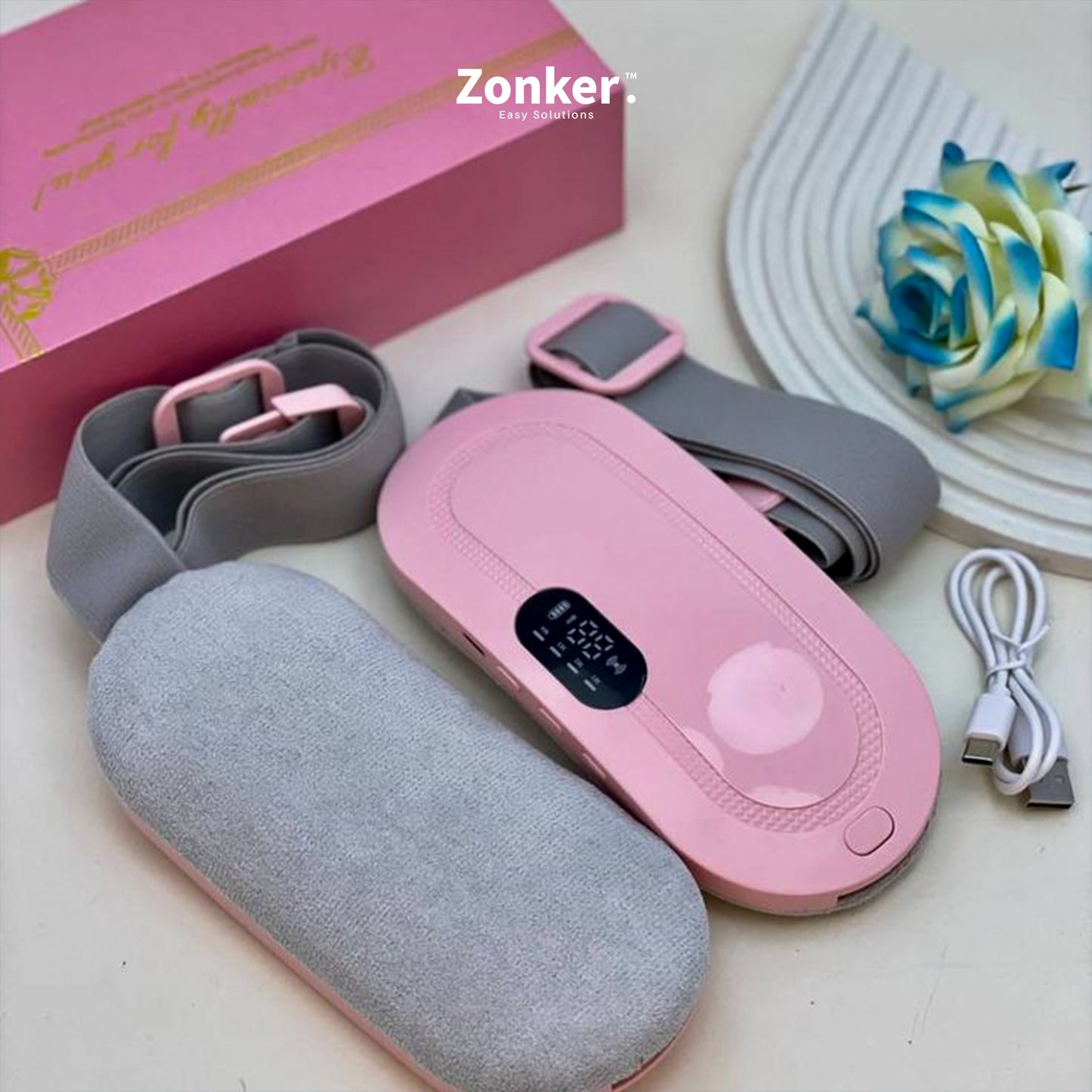 Menstrual Cramps Relief Heating Belt – Period Pain Relief Device for Women