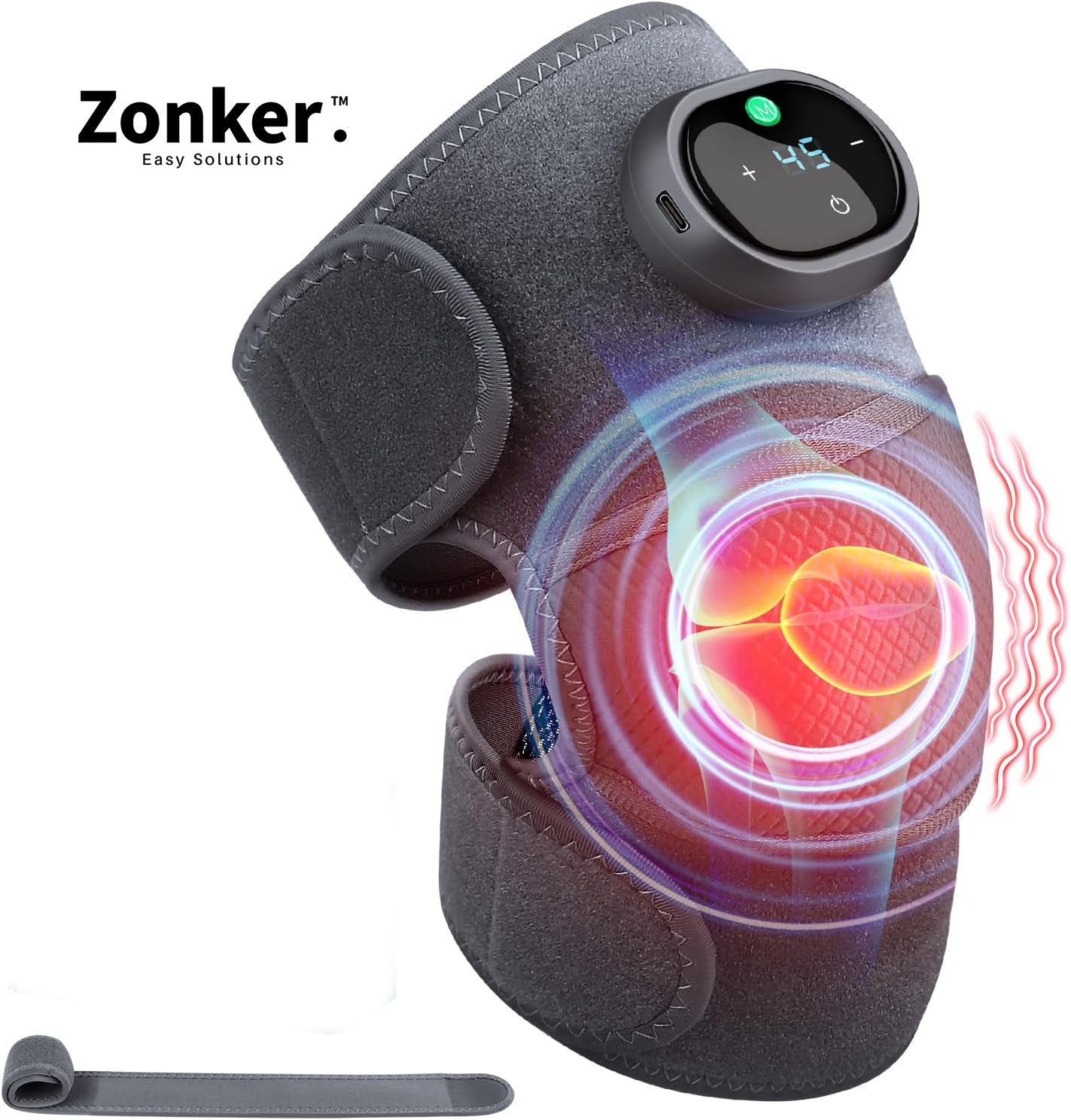 3-in-1 Heated Knee, Elbow & Shoulder Brace | Targeted Pain Relief & Recovery